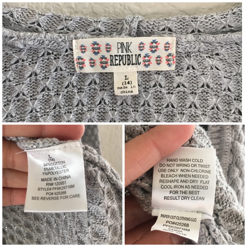 Girl’s gray cardigan - Picture 8 of 8